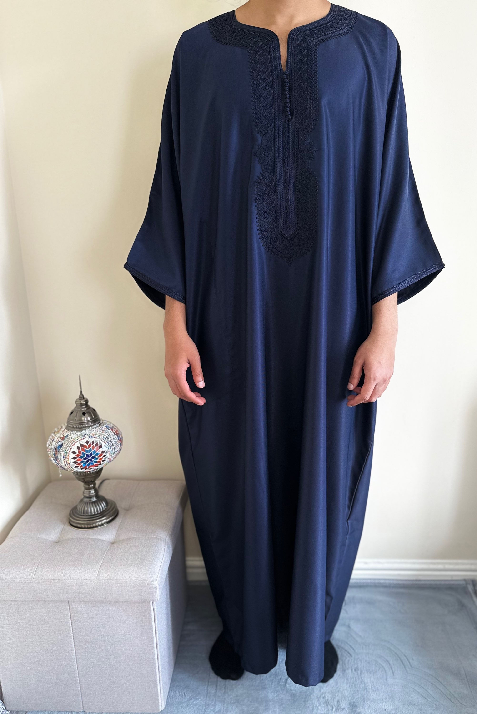 Moroccan Thobe (Signature Navy)