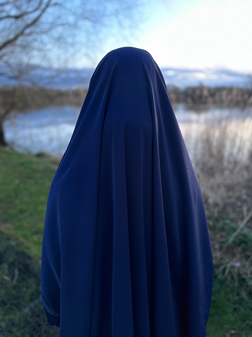 Thumbnail: 2 piece Jilbab (Navy)