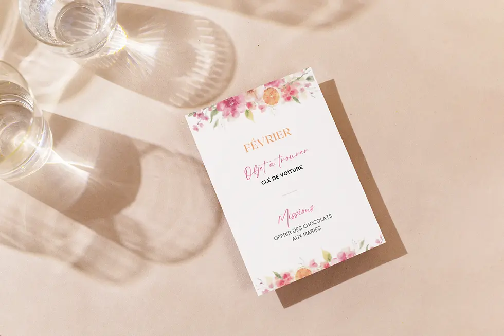 Liste de gages rigolos pour le jeu des 12 mois mariage