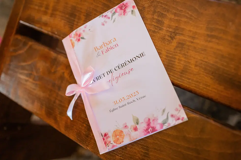 couverture livret messe mariage