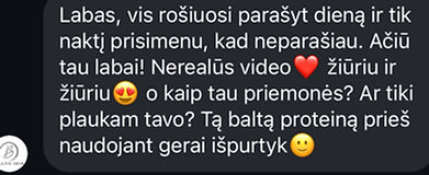 Atsiliepimai apie atliktą darbą.