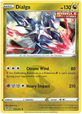 Sword & Shield - Evolving Skies 112/203 Dialga (Holo)