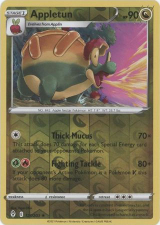 Sword & Shield - Evolving Skies 121/203 Appletun (Reverse)