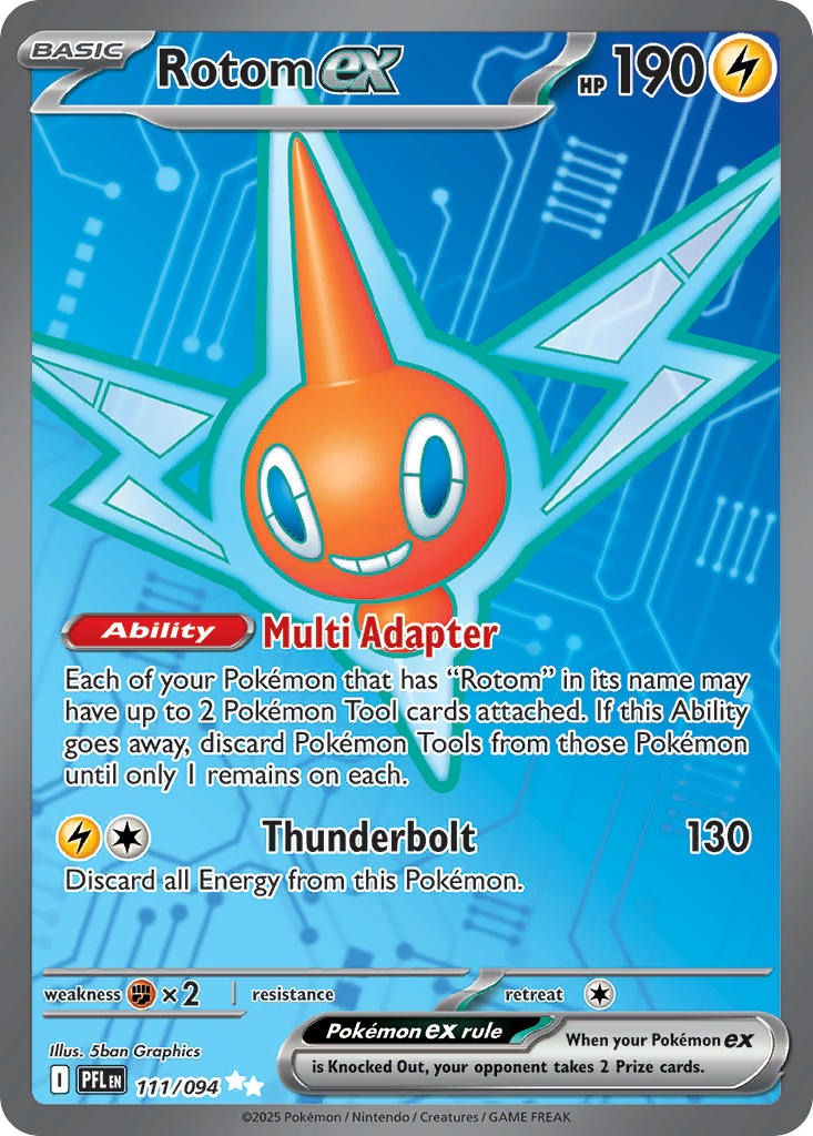 Mega Evolution - Phantasmal Flames - 111/094 Rotom EX (Full Art)