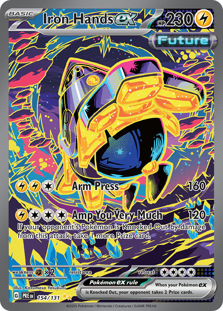 Scarlet & Violet - Prismatic Evolutions 154/131 Iron Hands EX (Alternative Art)