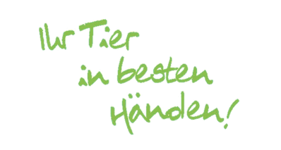 Schriftlogo "Ihr Tier in besten Händen" der Tierarztpraxis Dr. Ulrike Hirtl in Traisen, NÖ