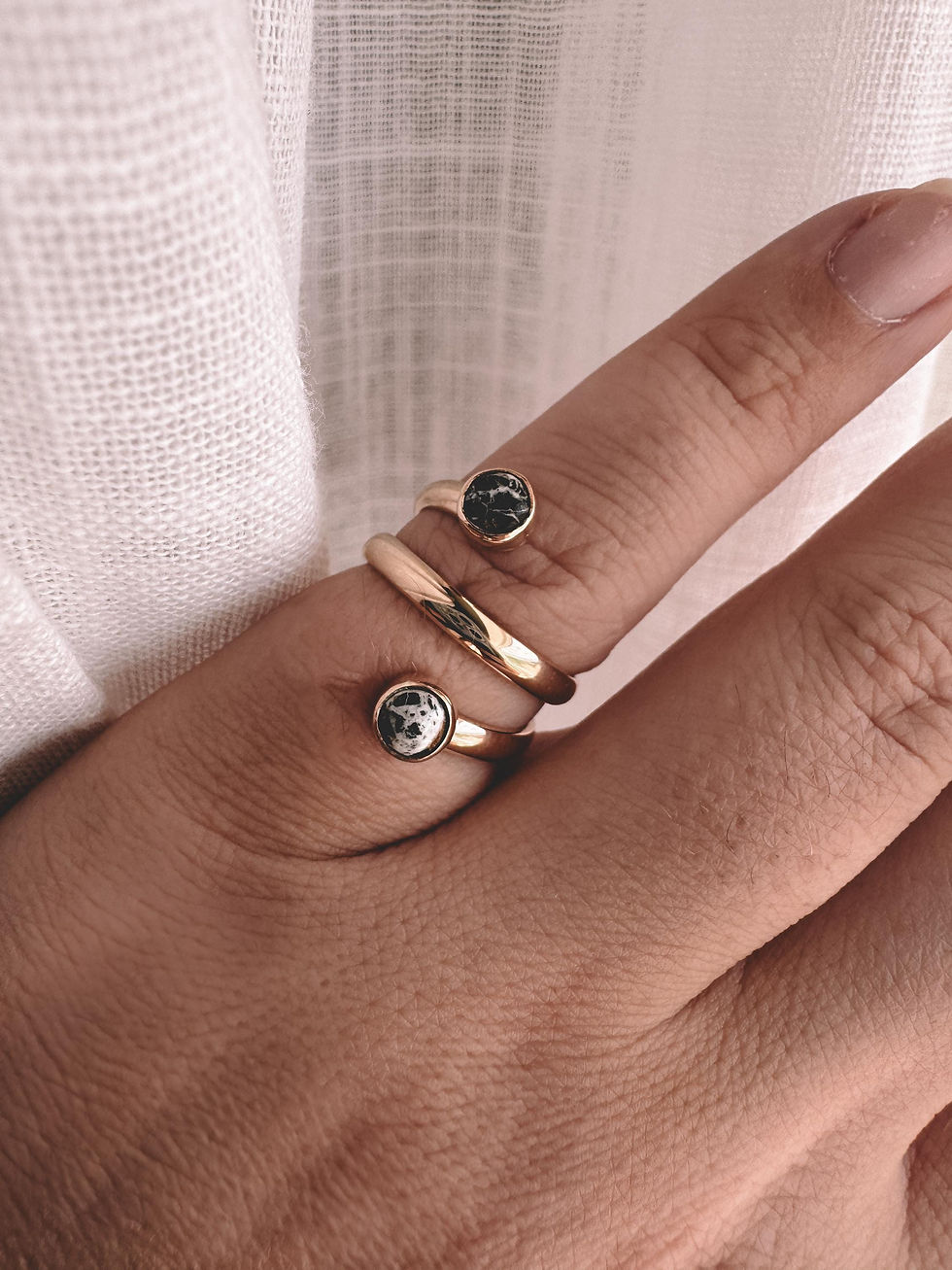 Thumbnail: Turquoise Spiral Wraparound Ring