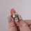 Thumbnail: Circle Cut Cubic Zirconium Simple Ring Gold or Silver
