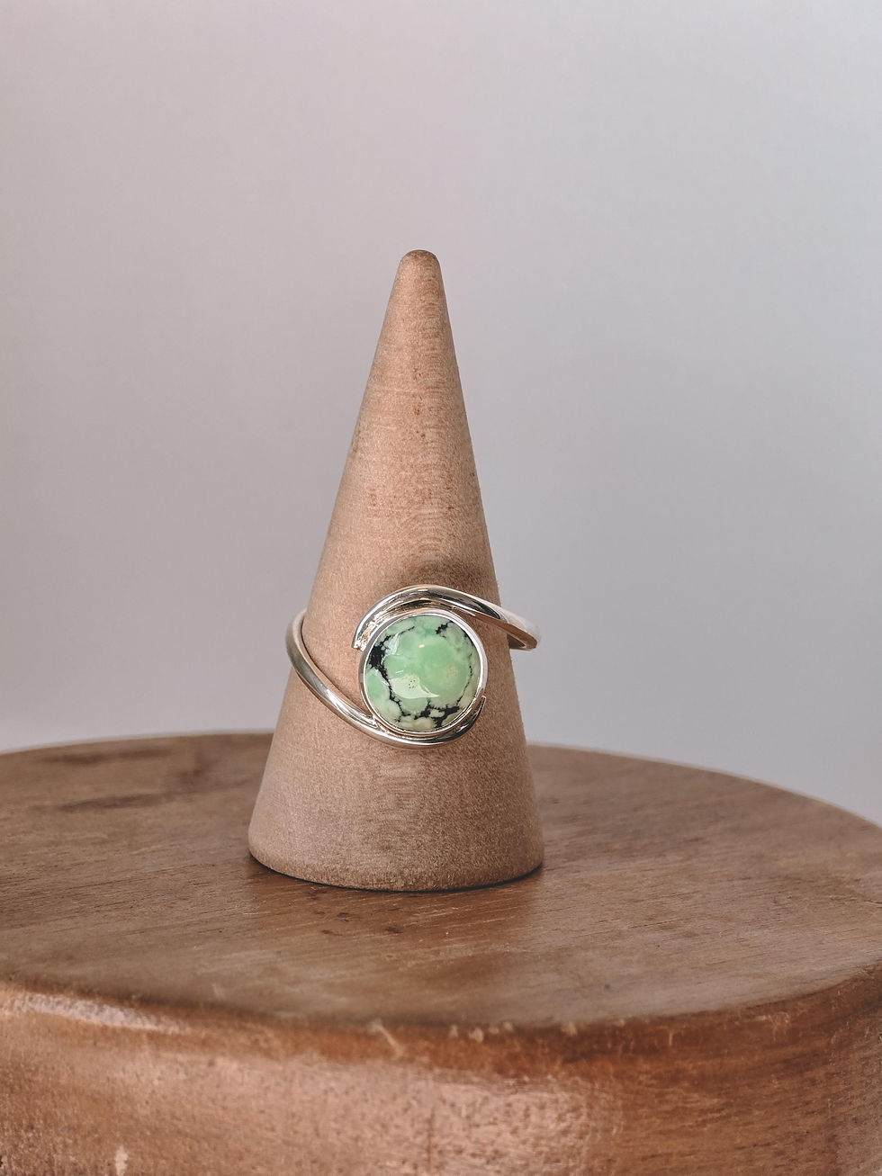 Thumbnail: Turquoise Spiral Ring
