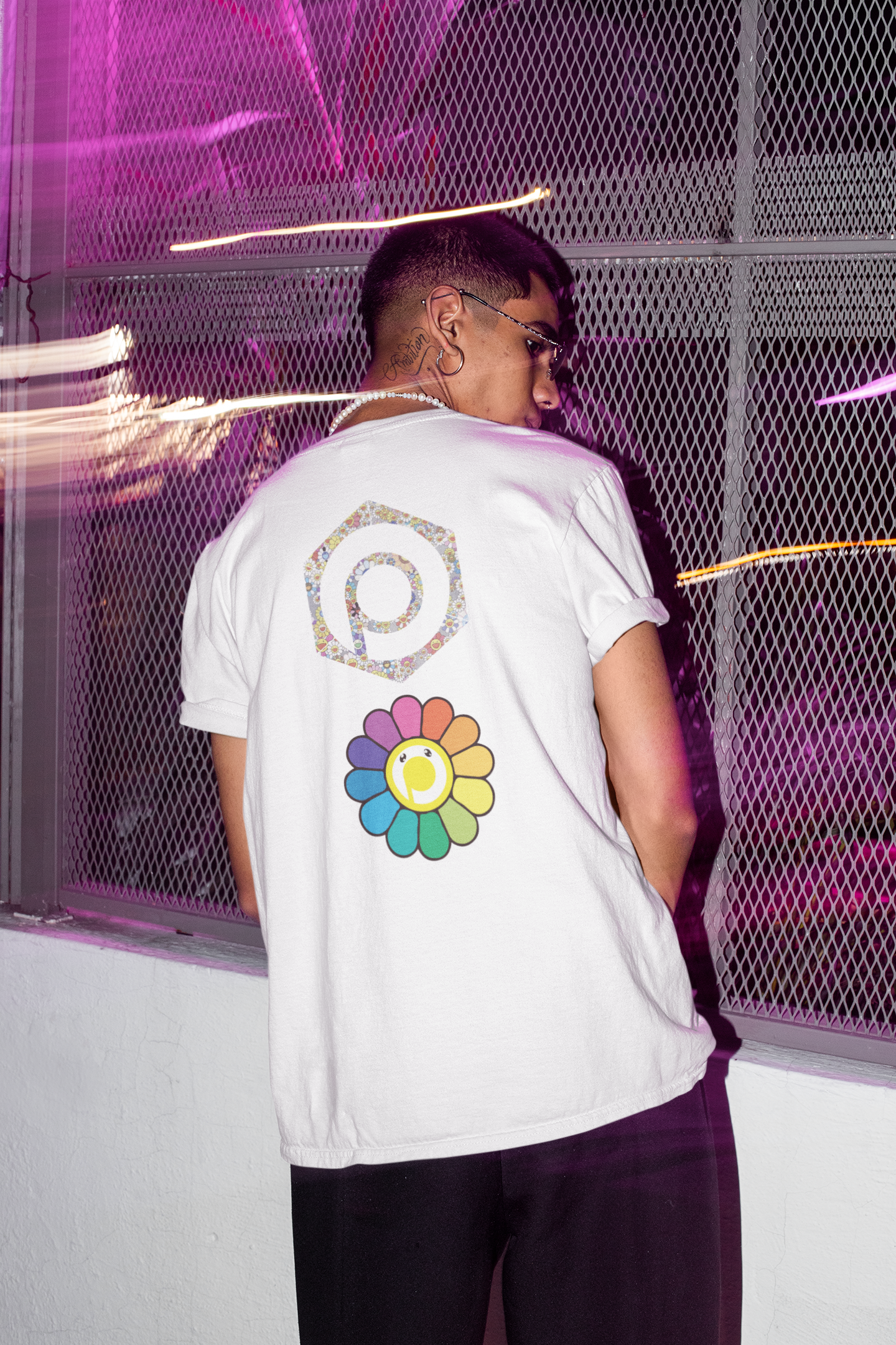 Perasoul Flower Power Box Logo T-shirt