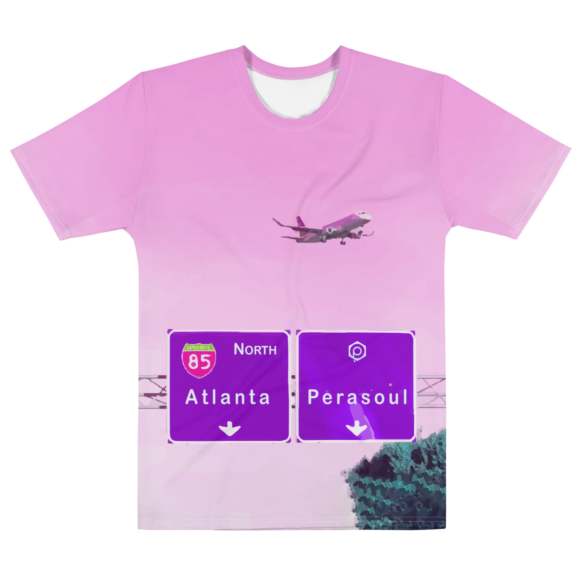 Atlanta Hearts-Field Fly By Men's T-shirt