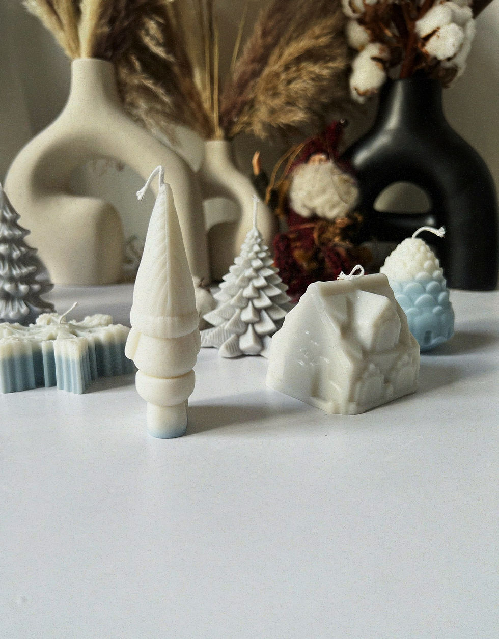Прев'ю: DWARF SMALL SCENTED WHITE CANDLE COCONUT-SOY WAX