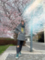 Thumbnail: LONG HOODIE UNISEX WITH POCKETS