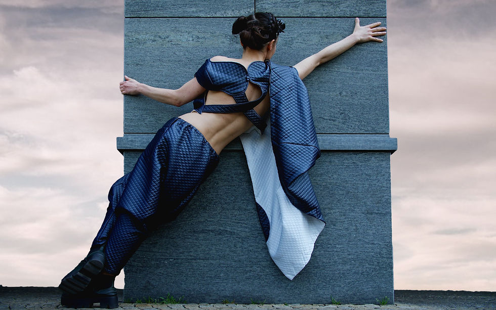 Thumbnail: VEST NAVY/WHITE DOUBLE SIDED