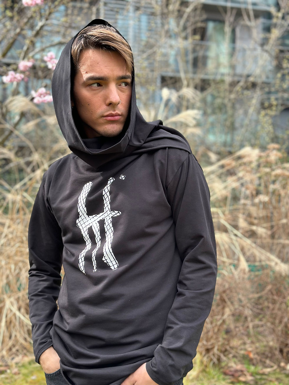 Thumbnail: HODDED TUNIC UNISEX OVERSIZE