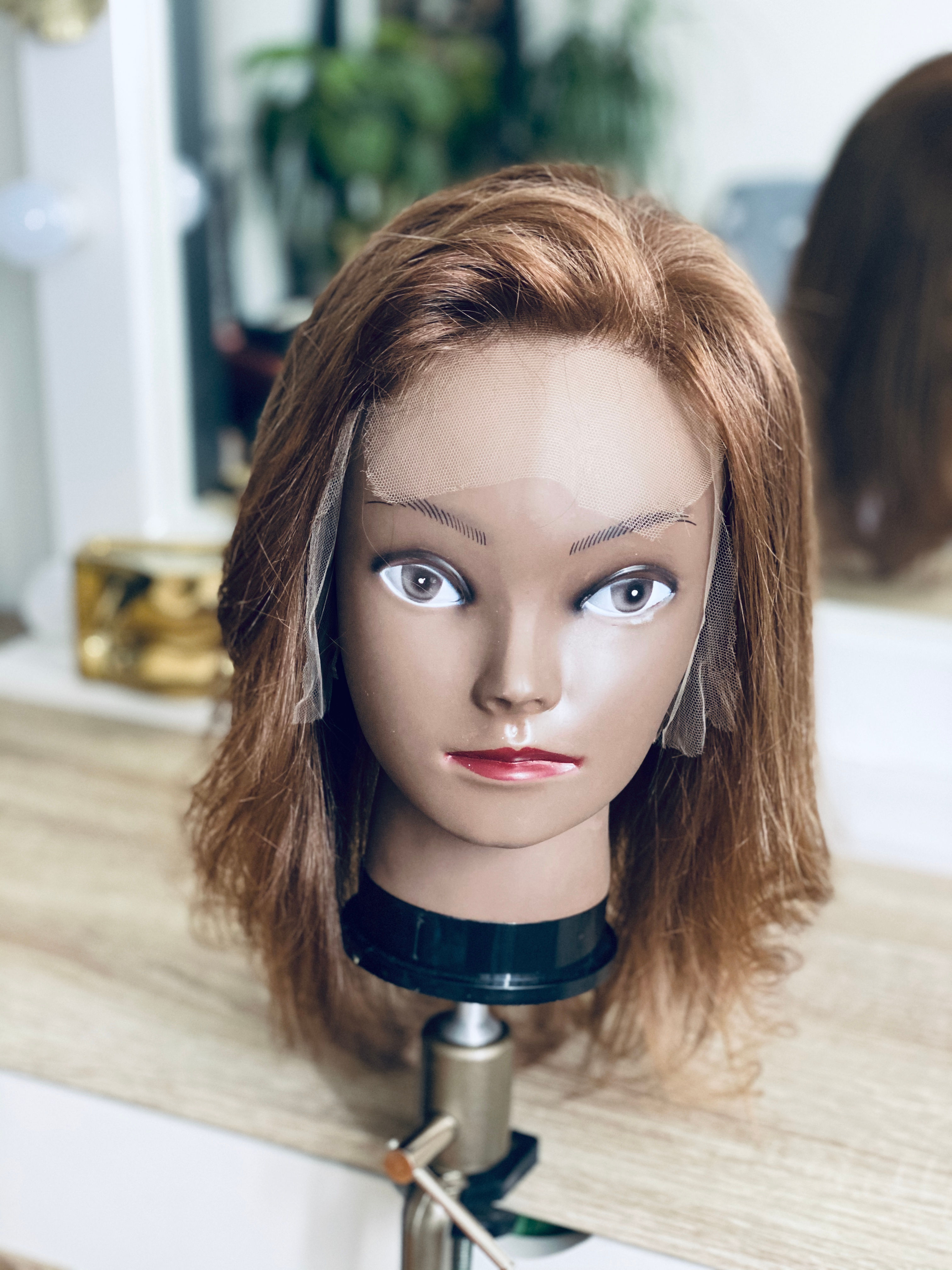 Natural Virgin European hair Light Brown 360 lace wig