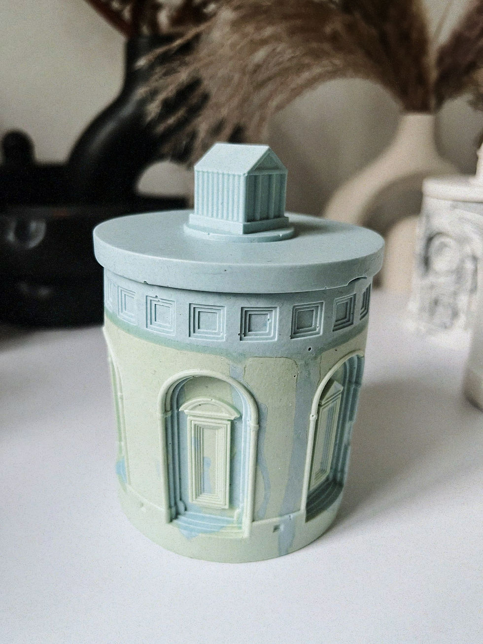 Thumbnail: BLUE/GREEN HOUSE CANDLE