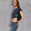 Прев'ю: BLUE T-SHIRT TOP  HOLOGRAPHIC ORIGAMI