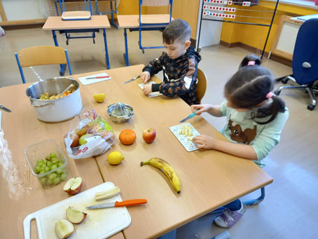 Gesunde Jause in der 1c