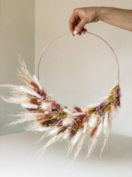Large Floral Hoop