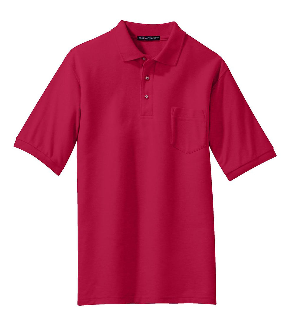 Thumbnail: Port Authority Silk Touch Polo with Pocket.  K500P