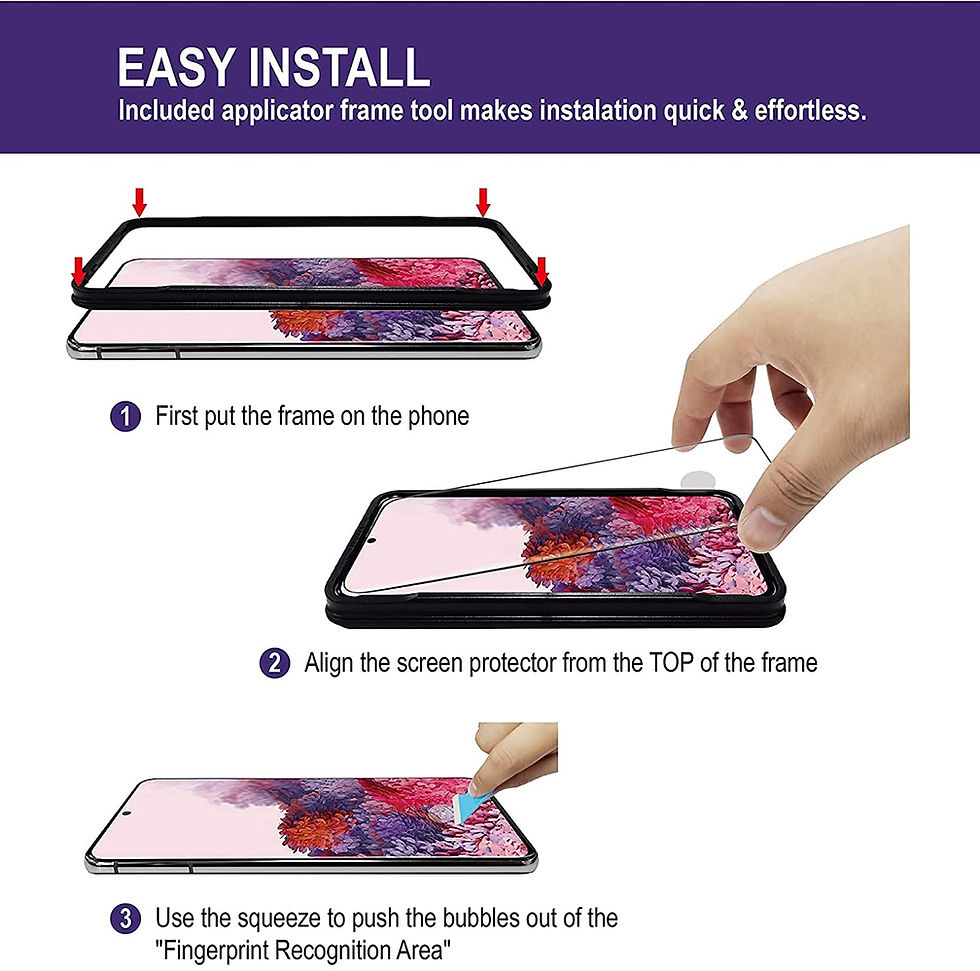 Thumbnail: Screen Protector for Samsung Galaxy S20/S20 5G,6.2 Inch,Curved Tempered Glass