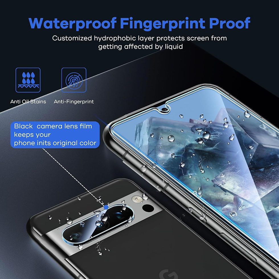 Thumbnail: Tempered Glass with Camera Lens Protector for Pixel 8 Pro Screen Protector