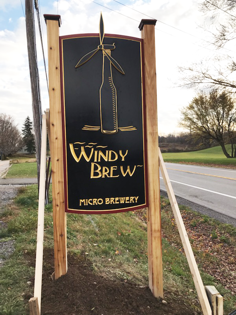 Windy Brew Sign