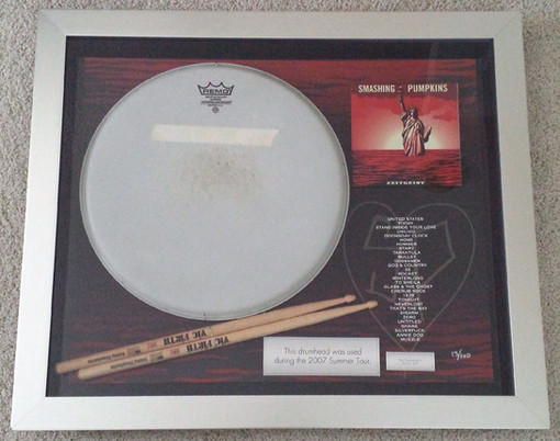 Memorabilia Monday: Jimmy Chamberlin Drum Head
