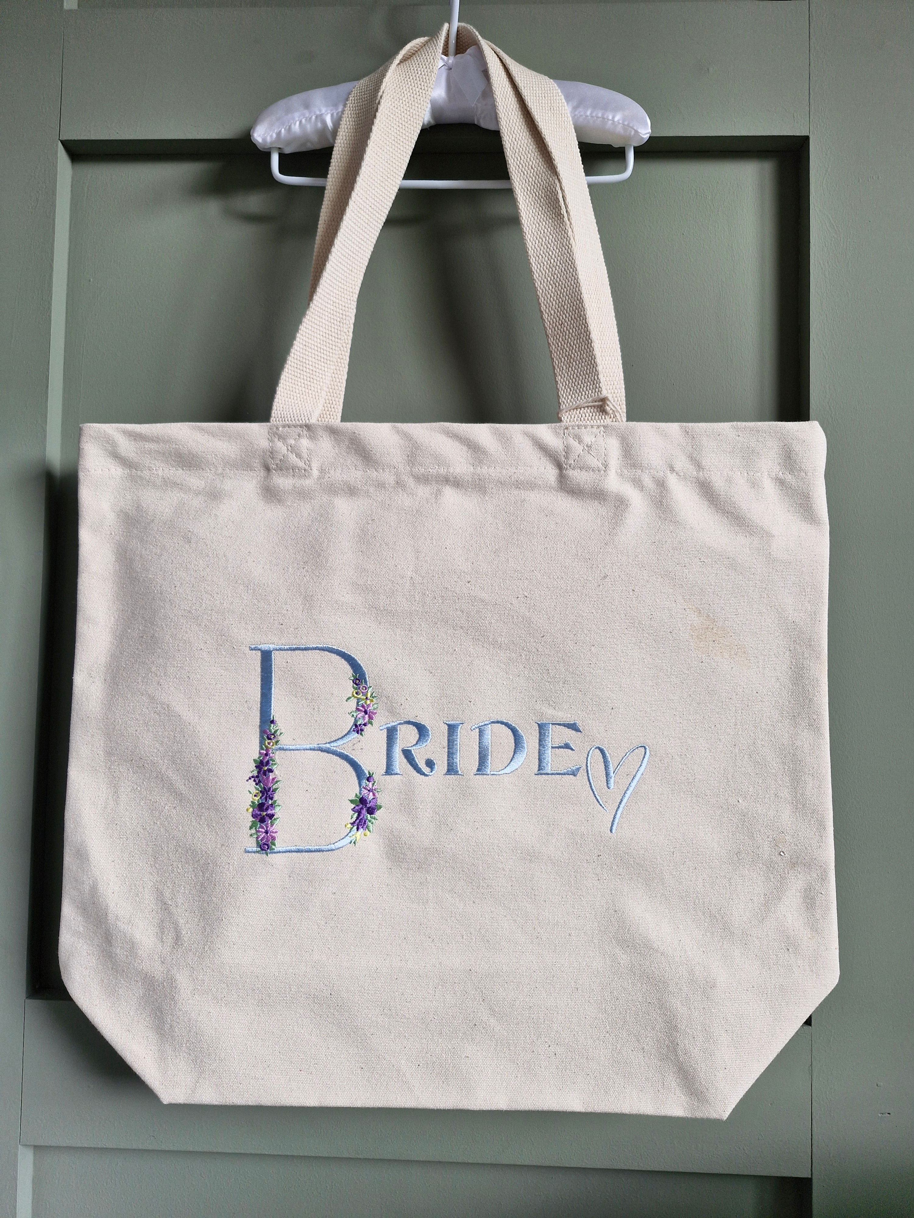 Bride Tote Bag Embroidered