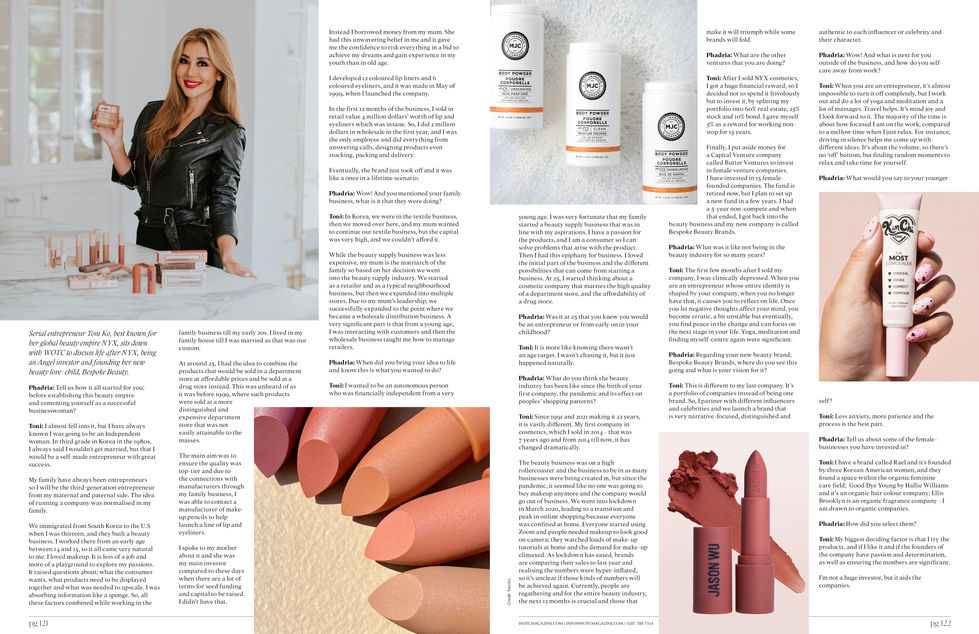 Toni Ko, founder of NYX, interviewed by Phadria Prendergast