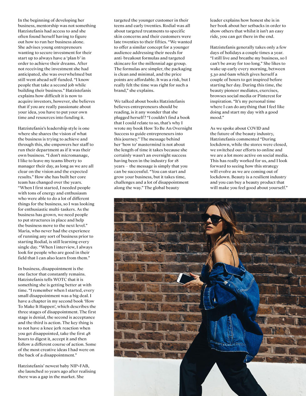 Maria Hatzistefanis, Mrs Rodial, founder of Rodial and NIP+FAB, interviewed by Phadria Prendergast