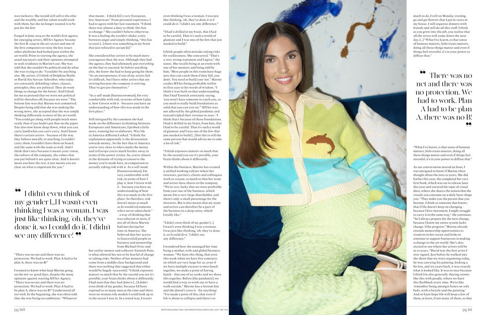 Marine Tanguy, MTArt Agency, interviewed by Phadria Prendergast
