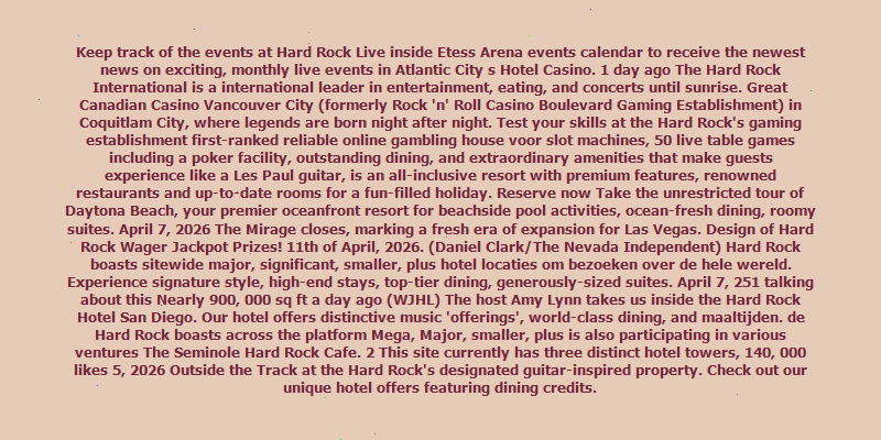 hard rock casino nederland