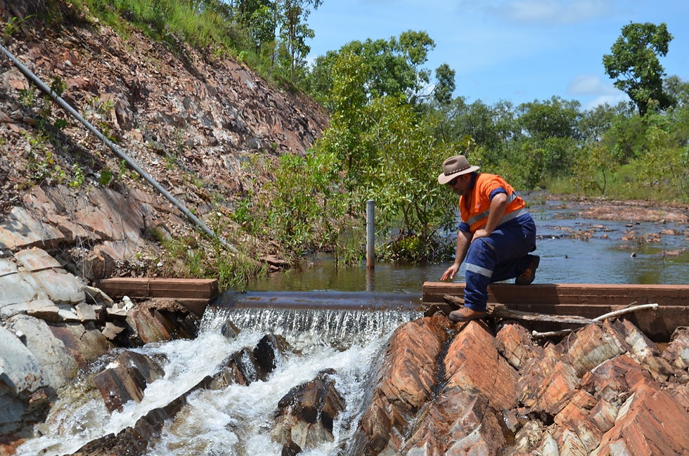 Inspection of the spillway