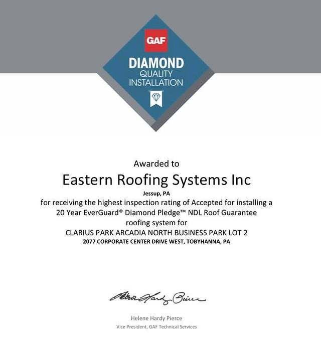 GAF Diamond Quality Award