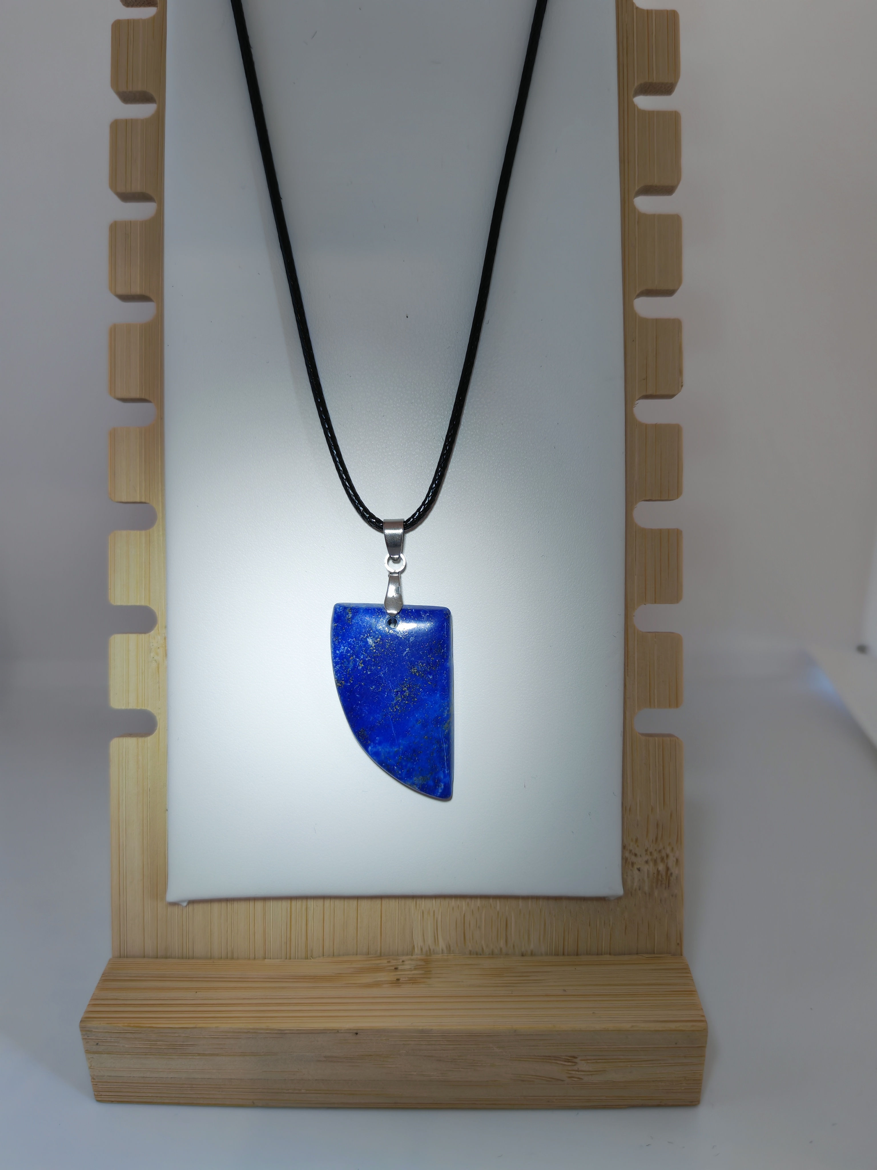 Pendentif lapis lazuli géométrique