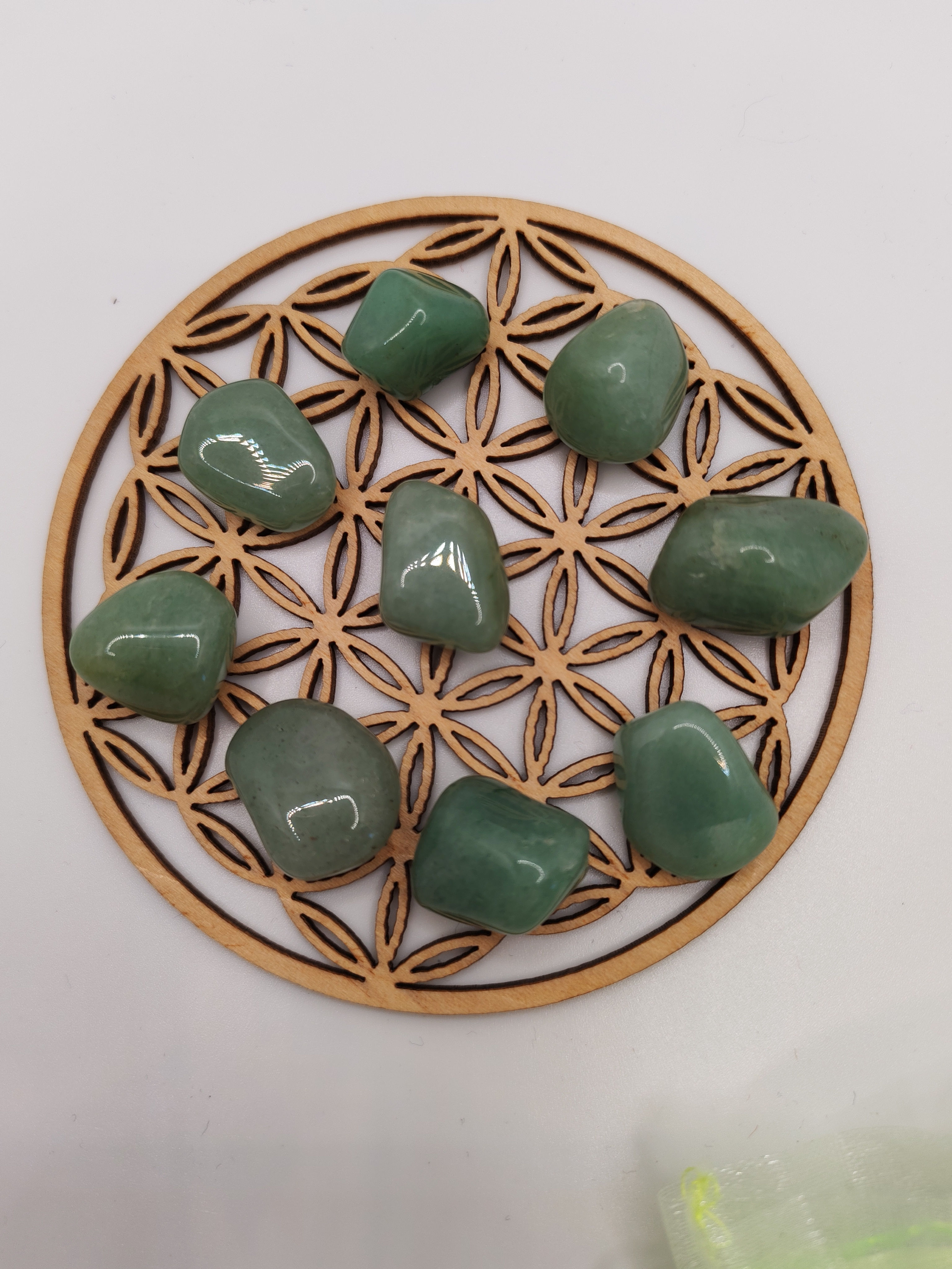 Pierre roulée Aventurine verte