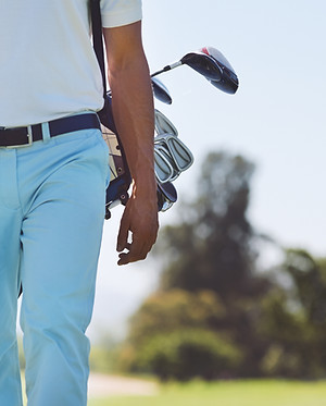 marche joueur de golf