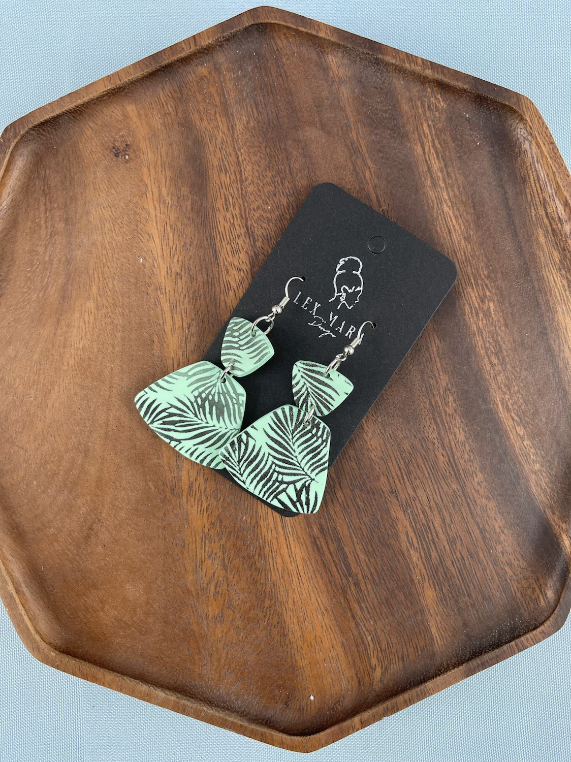 Taryn Earring in Minty Leaf