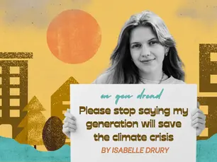 Please stop saying my generation will save the world