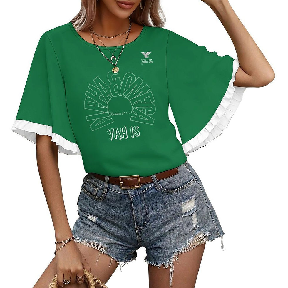 Thumbnail: Ruffle Bell Sleeve Top