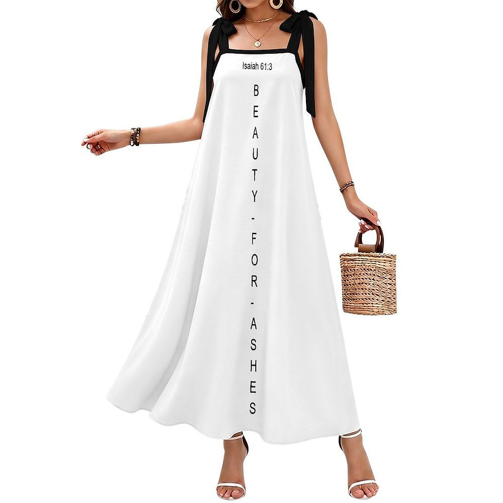 Thumbnail: Women's Tie Strap Ankle Maxi Dress