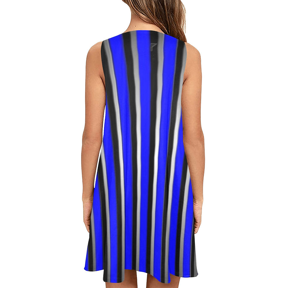 Thumbnail: Blessed Sleeveless Tank Dress with Pockets