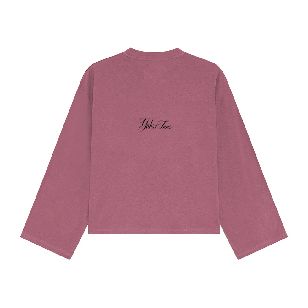 Thumbnail: Unisex Cropped Long-Sleeve T-Shirt
