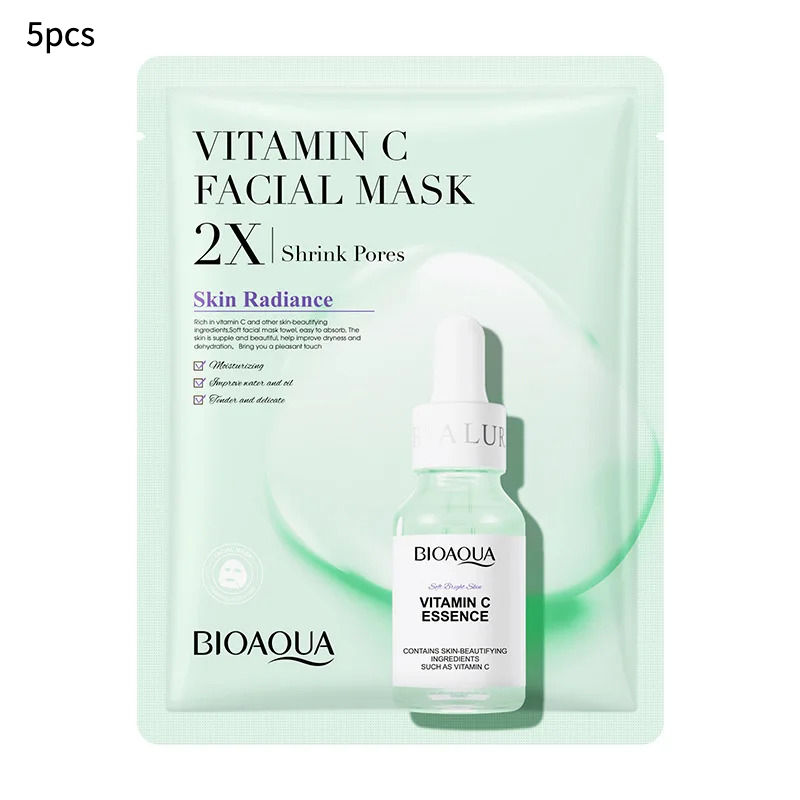 Thumbnail: 20pcs/5pcs Centella Collagen Face Mask VC Moisturizing Refreshing Sheet Masks Hy