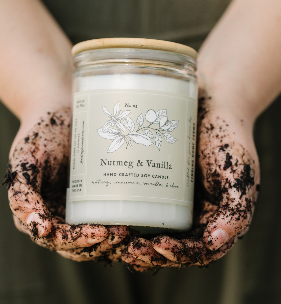 Finding Home Farms Nutmeg & Vanilla Soy Candle