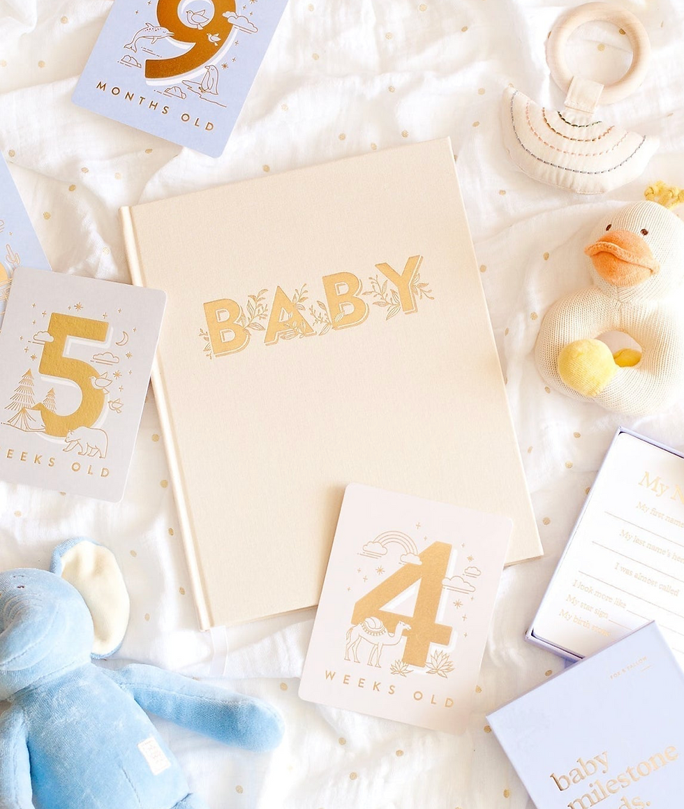 Thumbnail: Baby Milestone Cards -Powder Blue