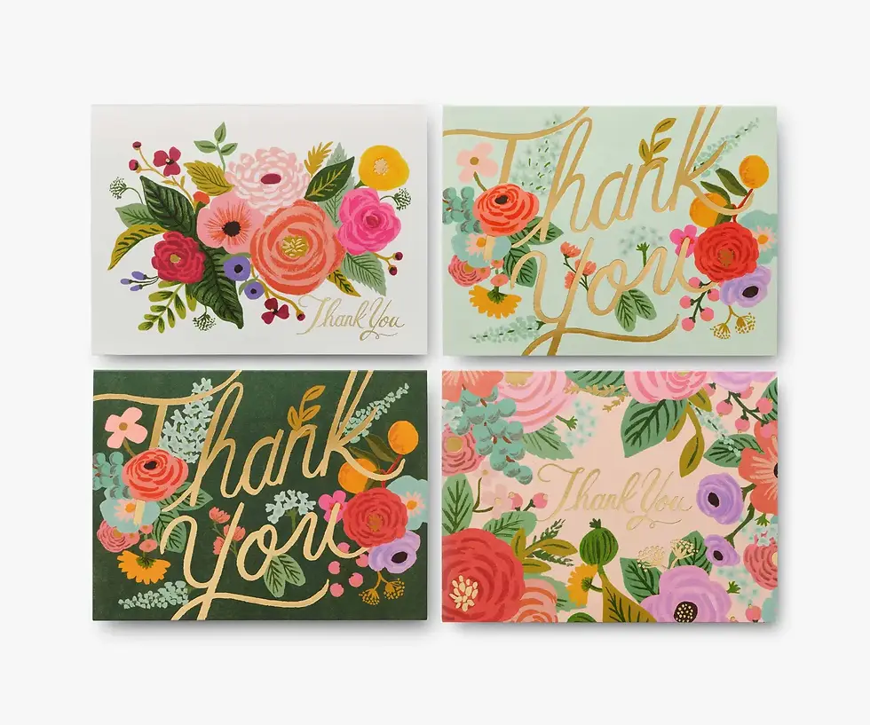Thumbnail: Garden Party Thank You Keepsake Card Box