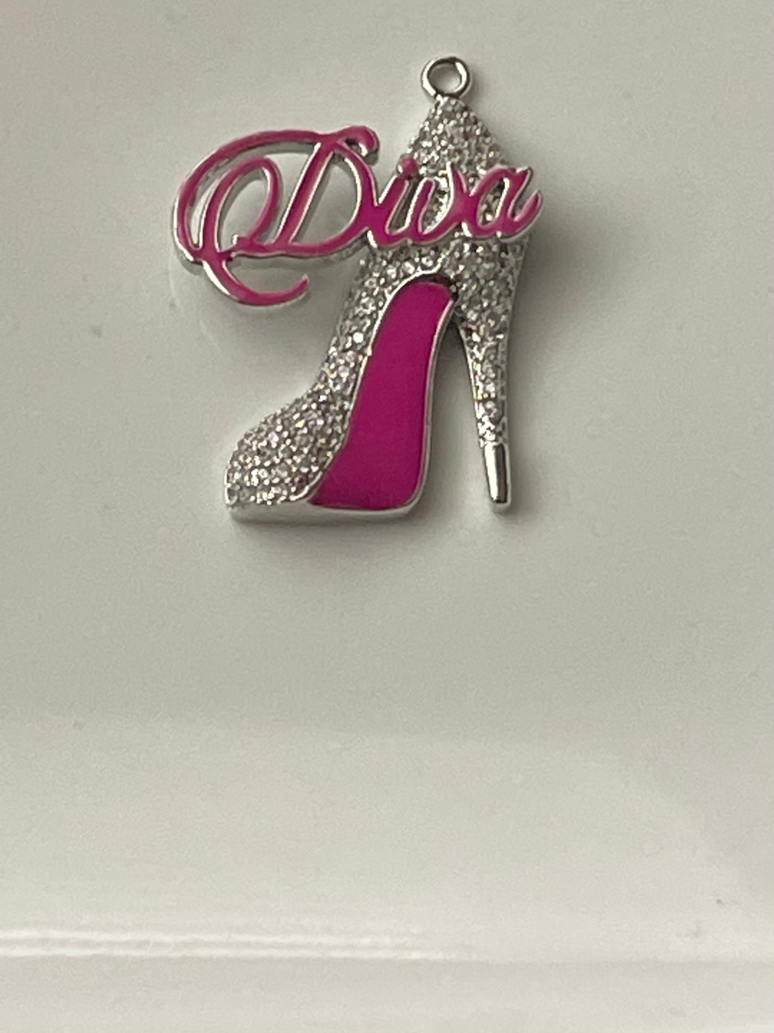 CZ diva heel (pink) 